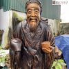 Tượng Thần Trà Lục Vũ Gỗ Bách Xanh