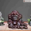 Tượng Thiềm Thừ Gỗ Trắc Đỏ Đen