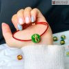 Vòng Cáp Ngọc Phối Charm Vàng 10k