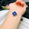 Cỏ 4 Lá May Mắn Đá Kyanite