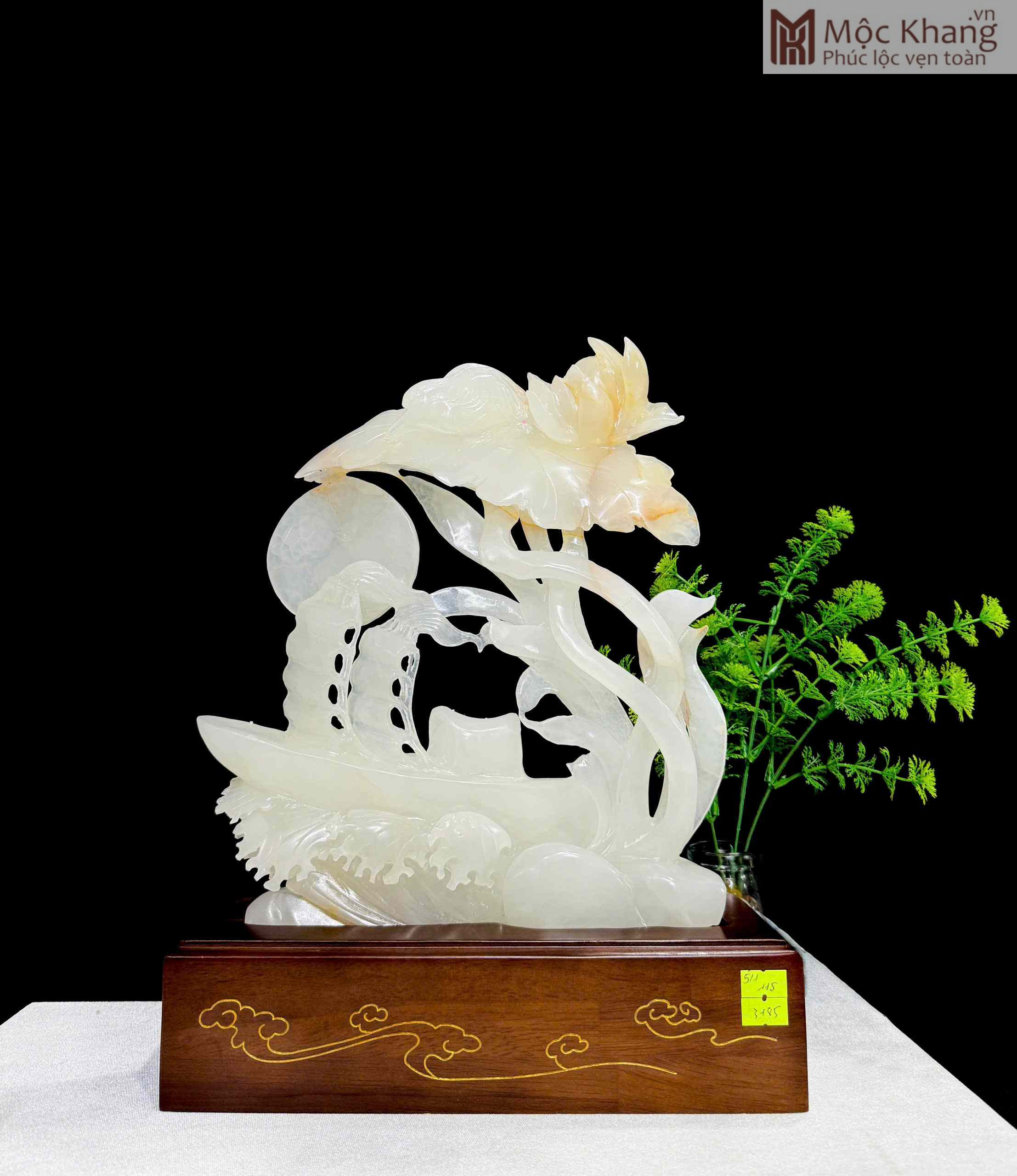 Tác Phẩm Liên Ngư Vượng Phúc Ngọc Onyx Cao 39 (cm) (1)_1 Tác Phẩm Liên Ngư Vượng Phúc Ngọc Onyx Cao 39 (cm)