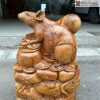 Tượng Chuột Gỗ Ngọc Am Cao 45 (cm)