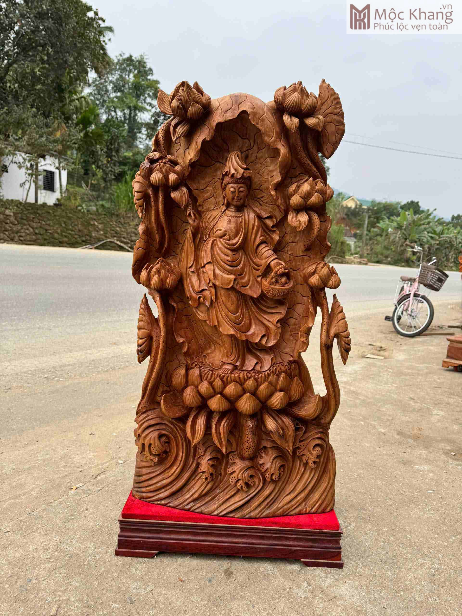 Tượng Phật Bà Gỗ Ngọc Am Cao 100(cm) (1)_1 Tượng Phật Bà Gỗ Ngọc Am Cao 100(cm)