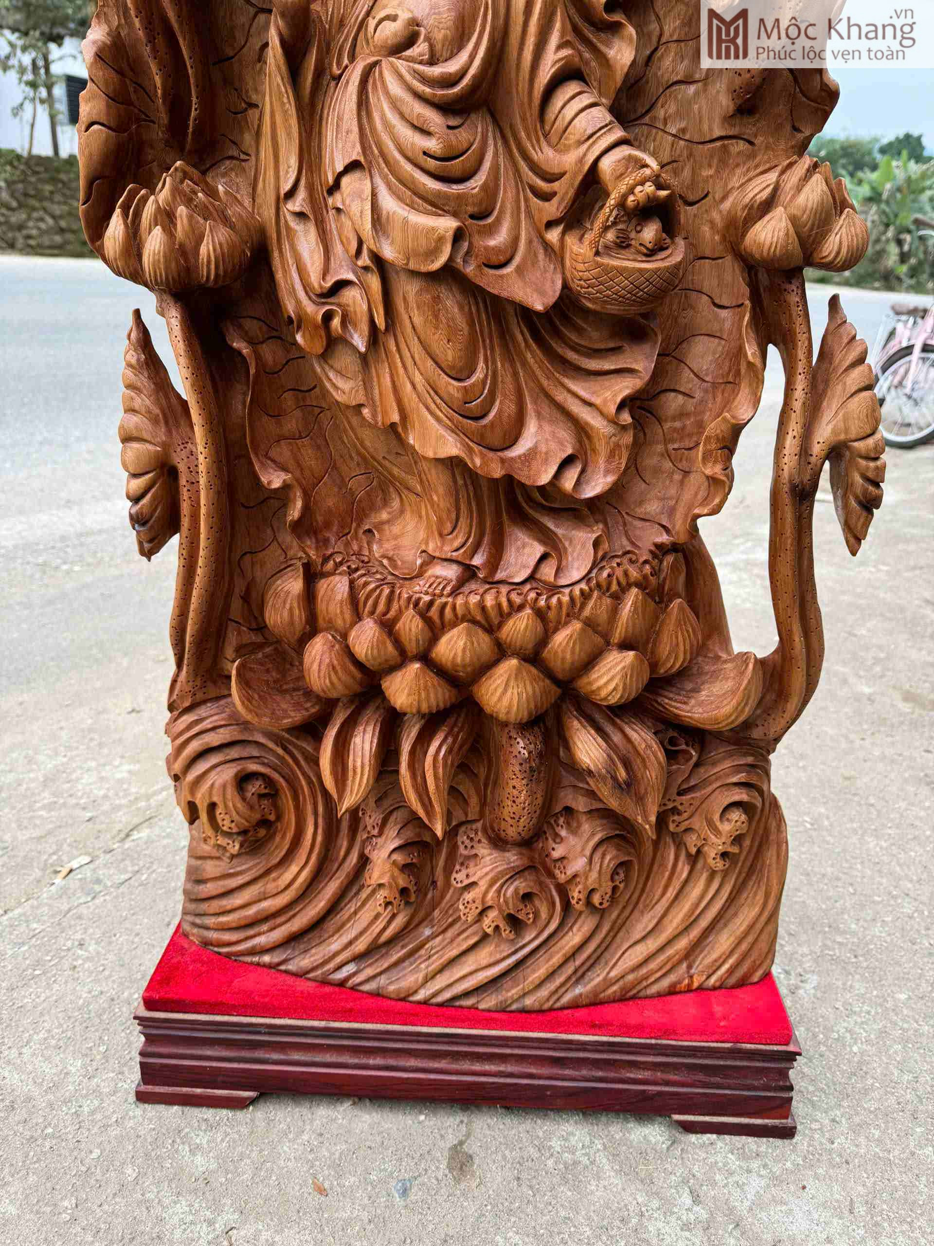 Tượng Phật Bà Gỗ Ngọc Am Cao 100(cm) (3)_3 Tuong Phat Ba Go Ngoc Am Cao 100cm 3 3