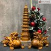 Bộ 3 Món Tỳ Hưu – Tháp Văn Xương Gỗ Bách Xanh
