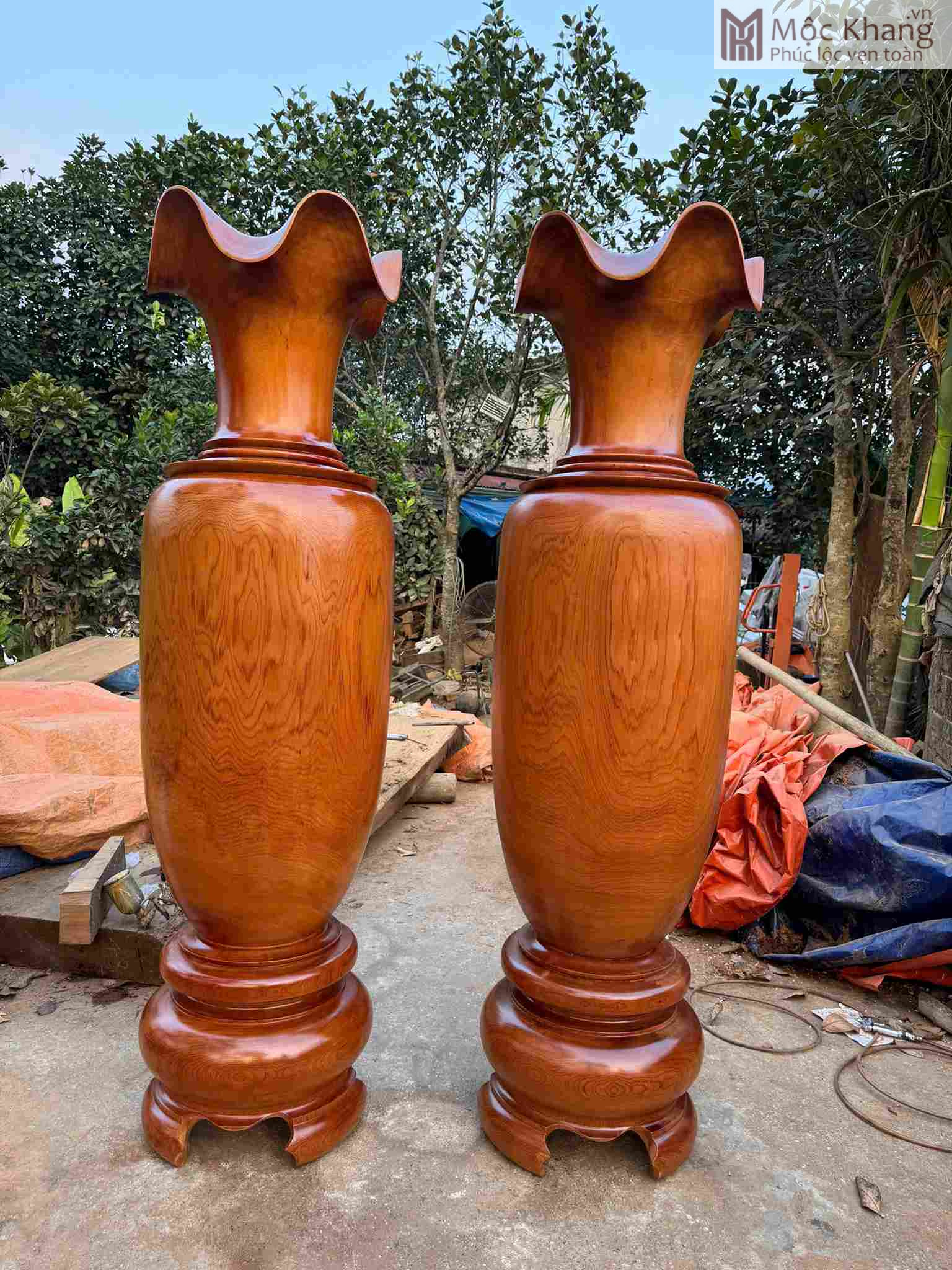 cap-luc-binh-go-ngoc-am-cao-186-cm (1) Cặp Lục Bình Gỗ Ngọc Am