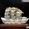 thuan buom xuoi gio ngoc onyx trang cao 32 cm 3