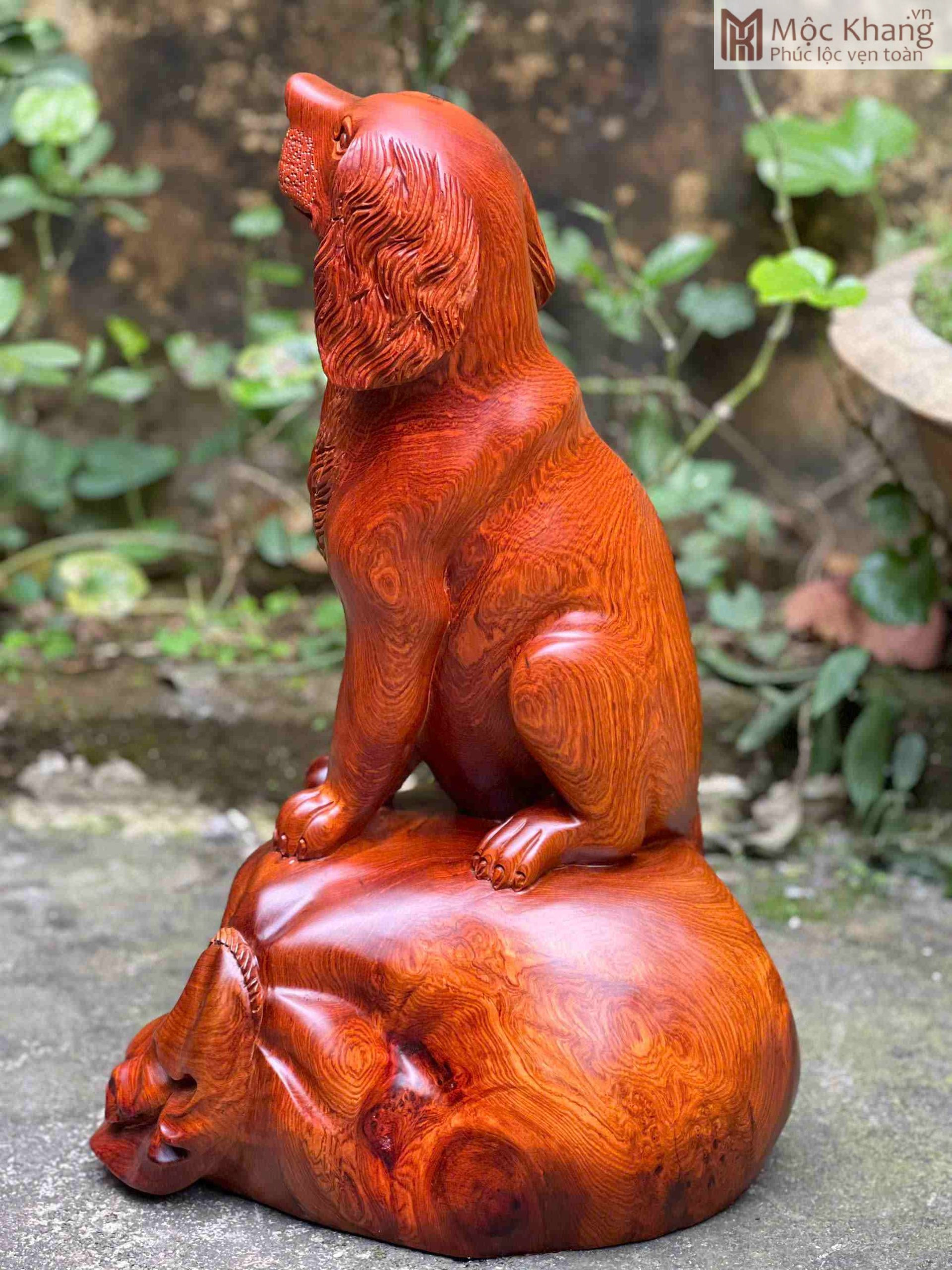 tuong-cho-go-huong-cao-50-cm (1) Tượng Chó Gỗ Hương