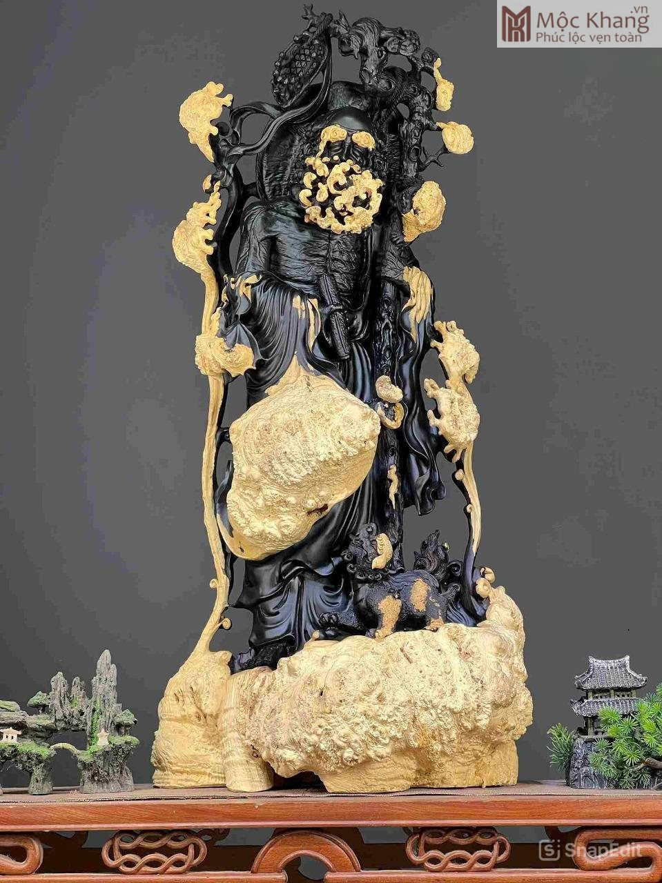 tuong-dat-ma-su-to-go-mun-cao-97-cm (1) Tượng Đạt Ma Sư Tổ Gỗ Mun