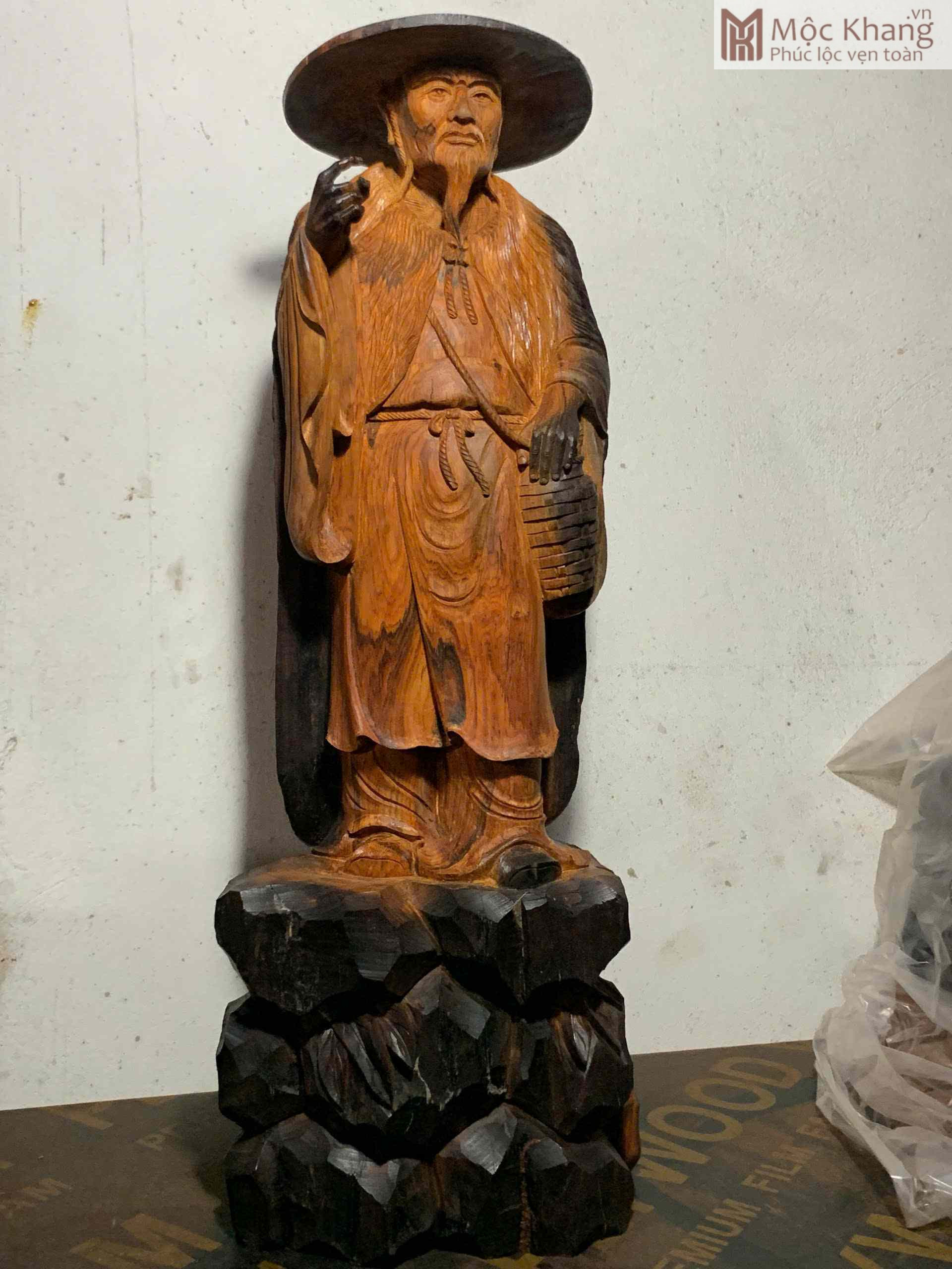 tuong-khuong-tu-nha-go-trac-cao-61-cm (1) Tượng Khương Tử Nha Gỗ Trắc