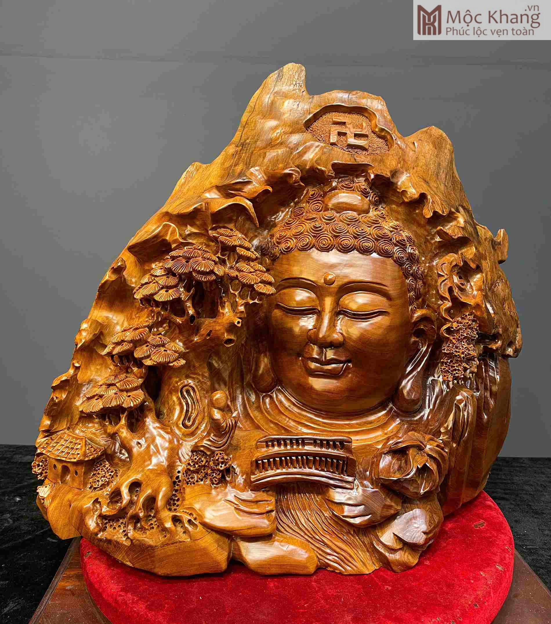 tuong-nhat-tam-bai-phat-go-ngoc-am-cao-56-cm (1) Tượng Nhất Tâm Bái Phật Gỗ Ngọc Am