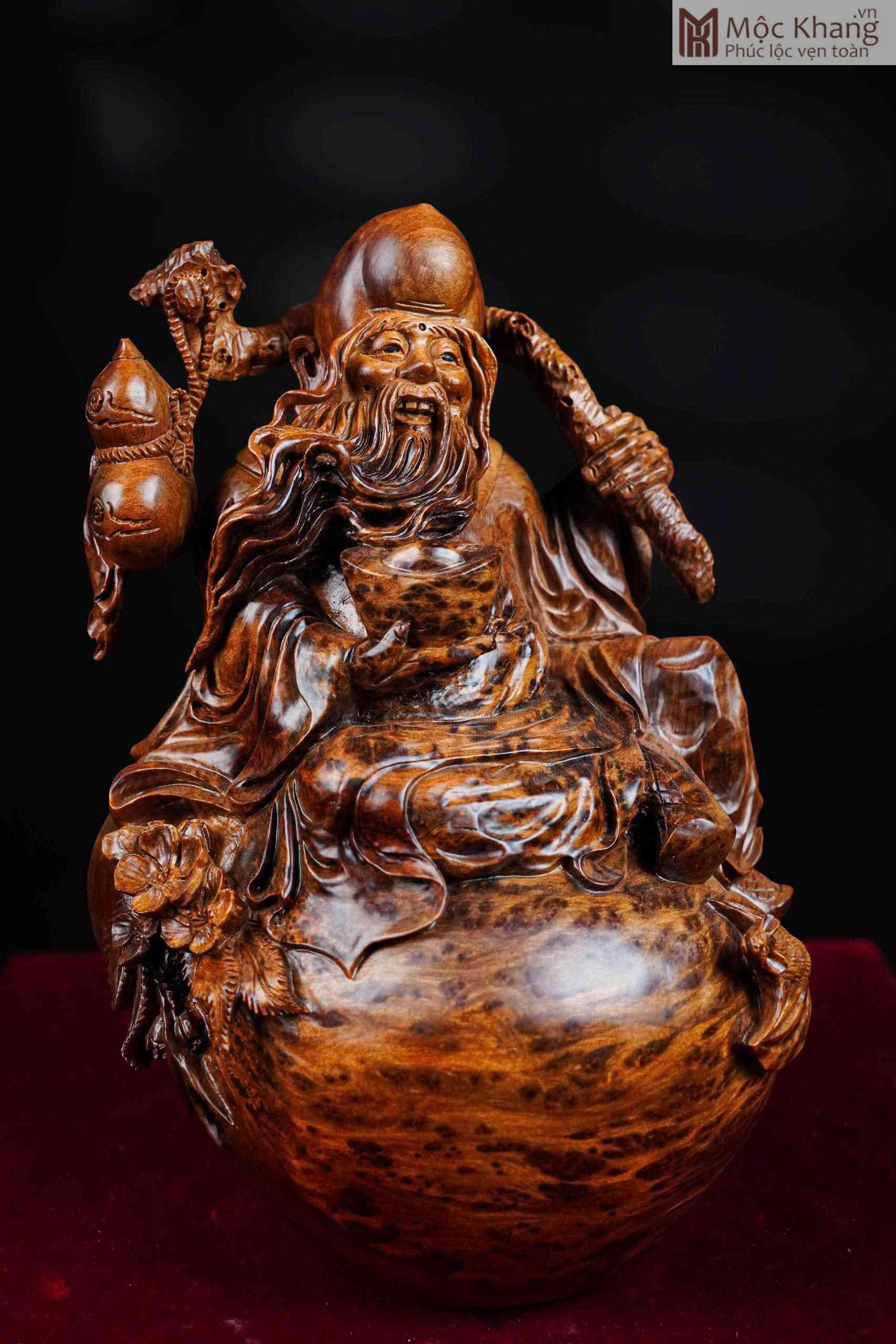 tuong-ong-tho-go-nu-ngoc-am-cao-32-cm (1) Tượng Ông Thọ Gỗ Nu Ngọc Am