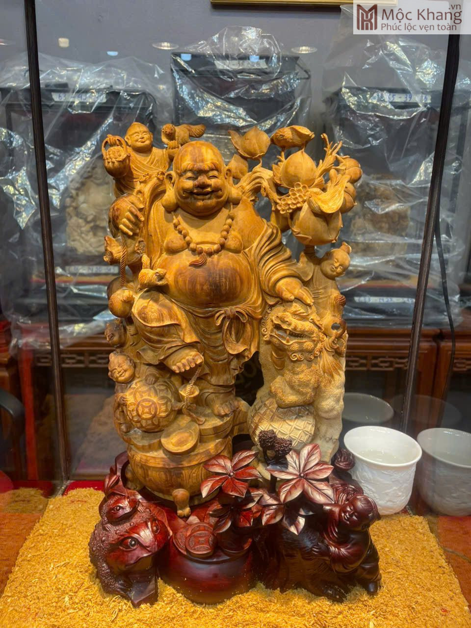 tuong-phat-di-lac-go-hoang-dan-cao-40-cm (1) Tượng Phật Di Lặc Gỗ Hoàng Đàn
