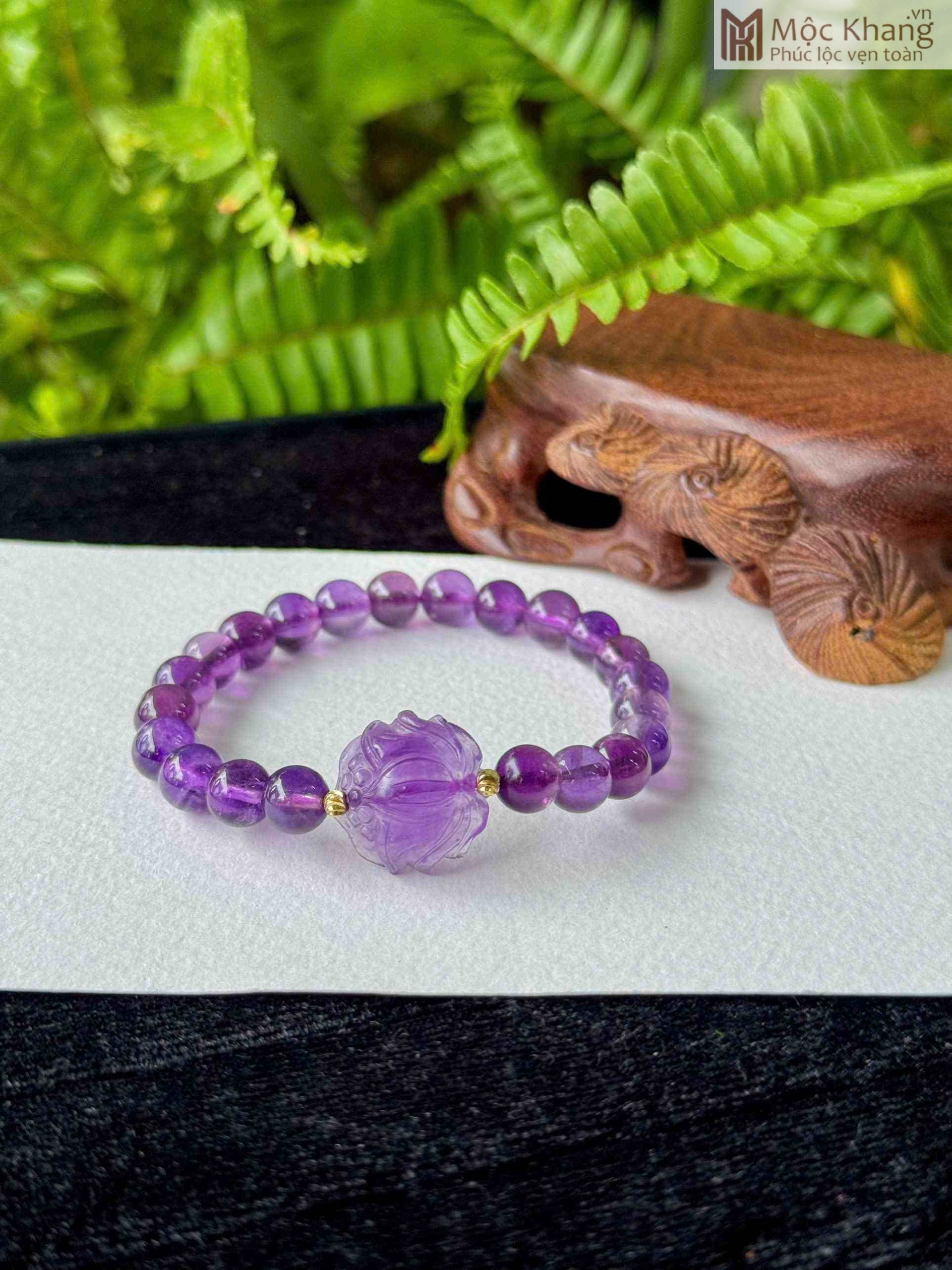 vong-tay-da-thach-anh-tim-phoi-hoa-sen-hat-7-8-mm (1) Vòng Tay Đá Thạch Anh Tím