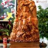 Tượng Mẹ Quan Âm Gỗ Bách Xanh Cao 75 (cm)