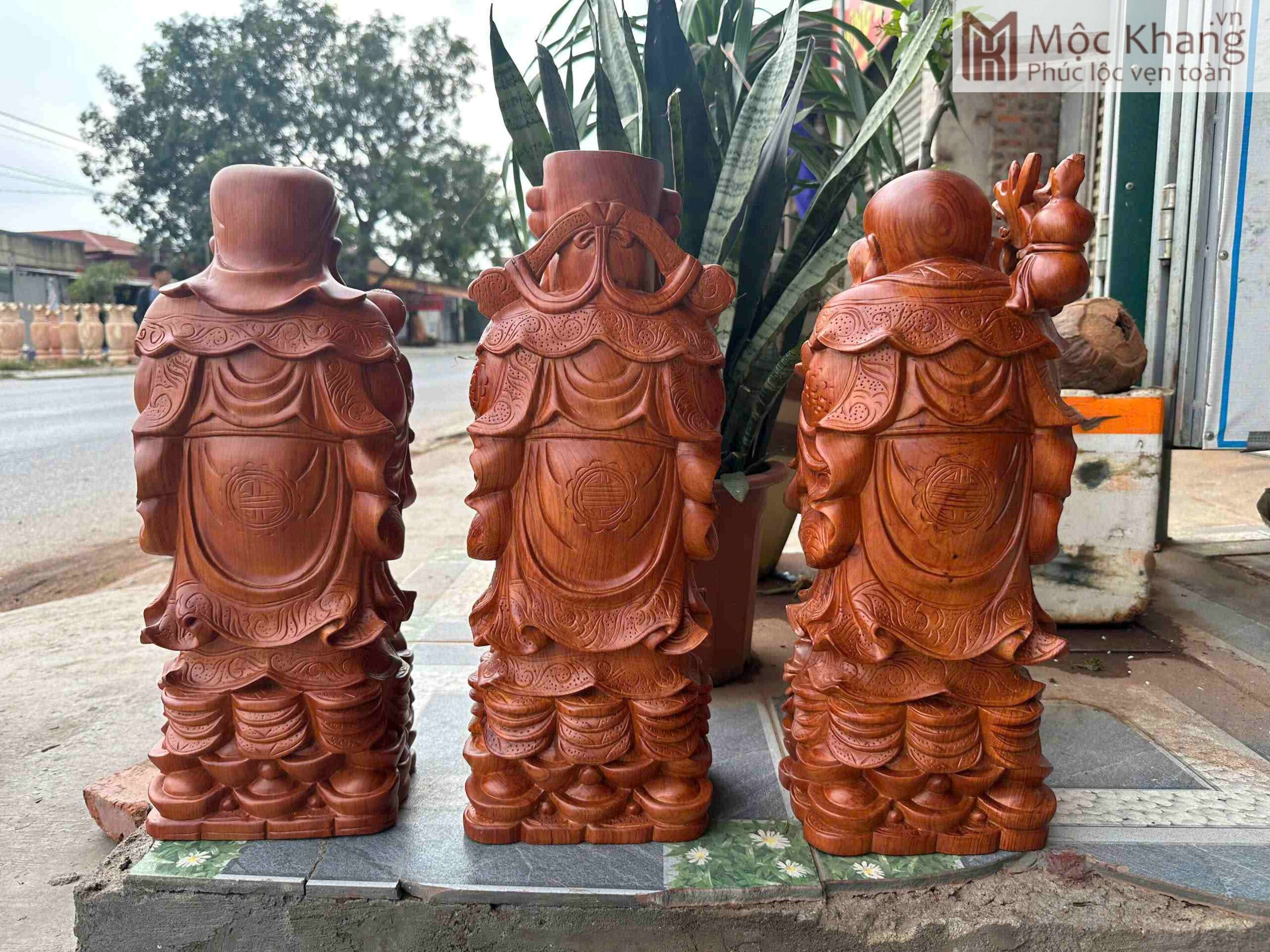 Tượng Tam Đa Phúc Lộc Thọ Gỗ Hương Cao 48 (4)_4 Tượng Tam Đa Phúc Lộc Thọ Gỗ Hương Cao 48