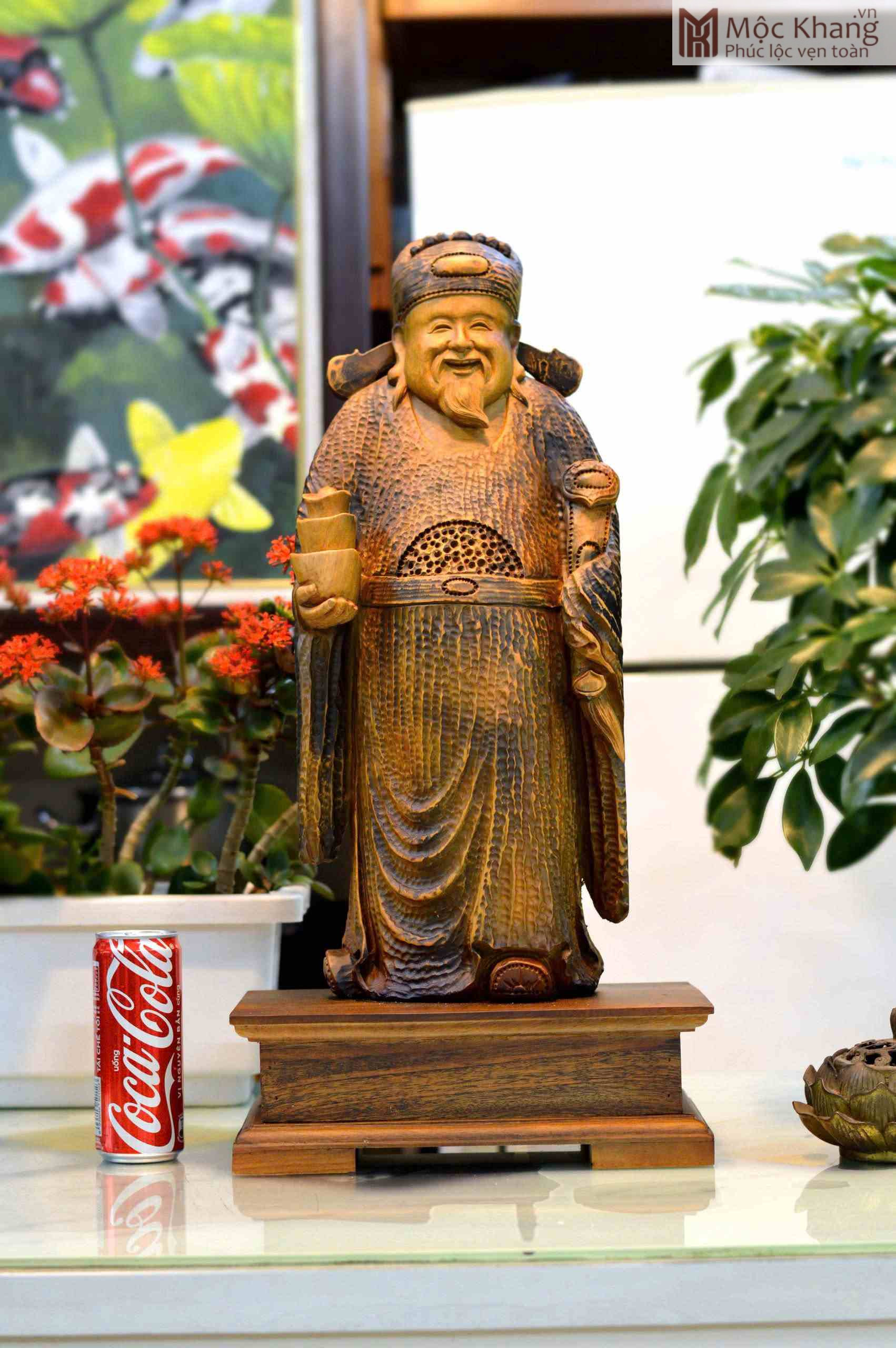 Tượng Thần Tài Gỗ Bách Xanh Cao 62 (cm) (1)_1 Tượng Thần Tài Gỗ Bách Xanh Cao 62 (cm)