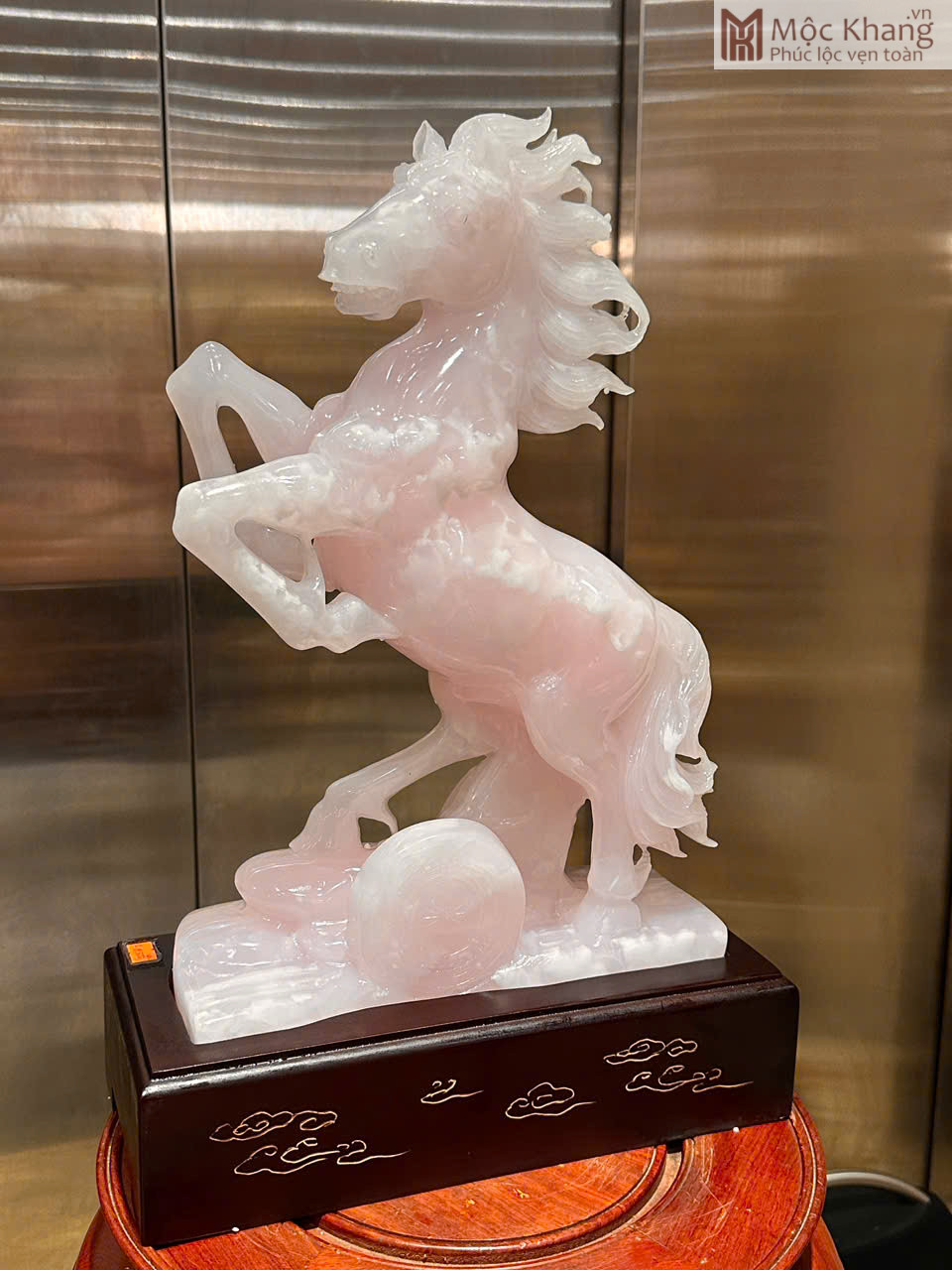 tuong-ngua-ngoc-onyx-hong-cao-48-cm tuong ngua ngoc onyx hong cao 39 cm 2
