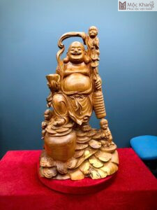 Tượng Phật Di Lặc Gỗ Hương