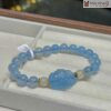 Vòng Tay Đá Aquamarine Phối Hồ Ly