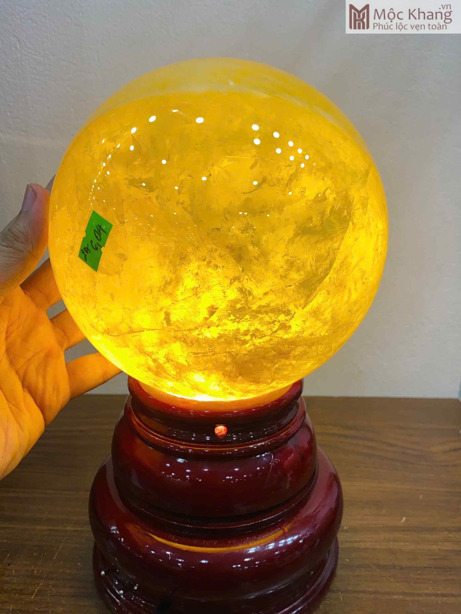 Bi Cầu Thạch Anh Vàng (1)_1 Bi Cầu Thạch Anh Vàng
