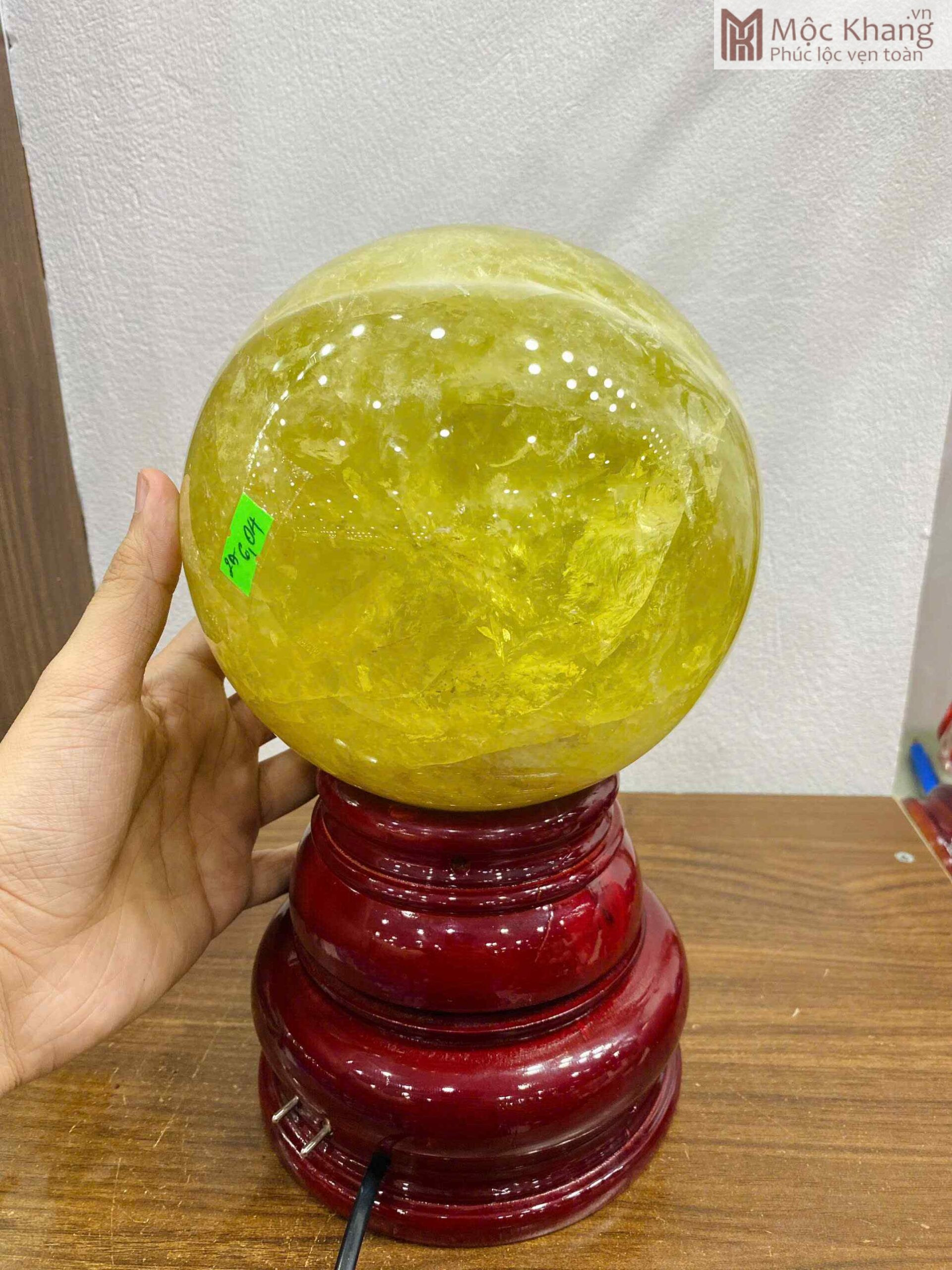 Bi Cầu Thạch Anh Vàng (2)_2 Bi Cầu Thạch Anh Vàng