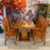 Bộ Bàn Ăn Gỗ Hương Cao 98 (cm)