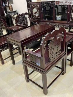 Bộ Bàn Ghế Gỗ Gụ Cao 110 (cm)