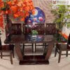 Bộ Bàn Ghế Gỗ Hương Xám Cao 98 (cm)