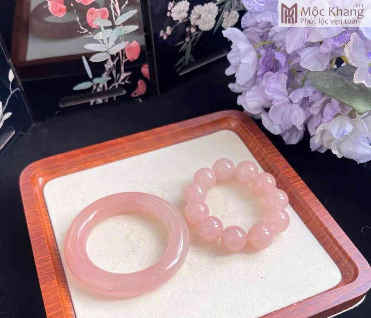 Bộ Vòng Và Chuỗi Thạch Anh Hồng Ni 50.8 (mm) (5)_5 Bộ Vòng Và Chuỗi Thạch Anh Hồng Ni 50.8 (mm)