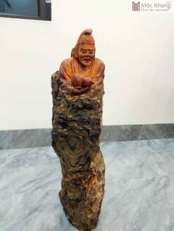 Cụ Tế Công Gỗ Ngọc Am Cao 68 (cm)