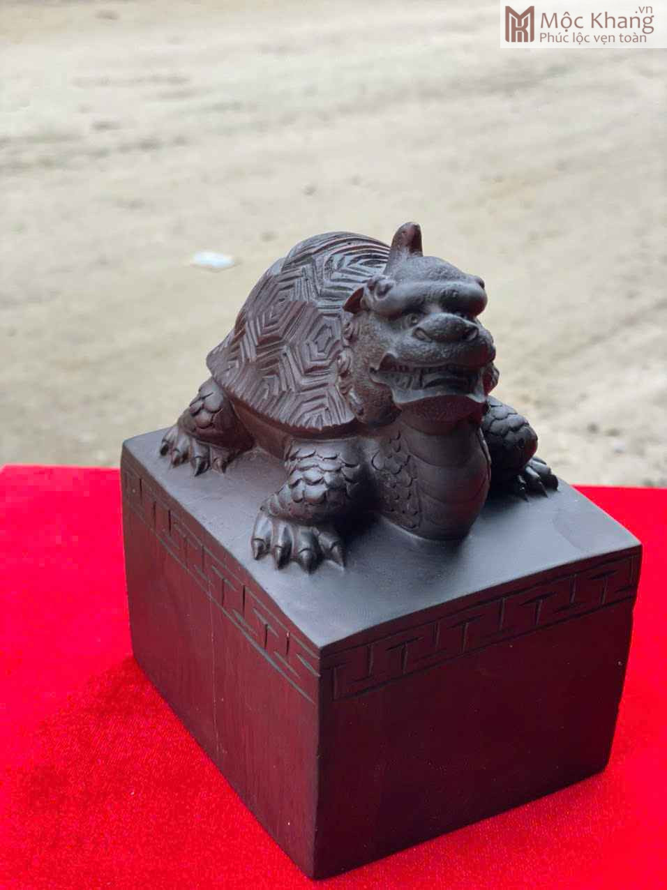 Long Quy Gỗ Trắc Đen Cao 14 (cm) (6)_6 Long Quy Gỗ Trắc Đen Cao 14 (cm)