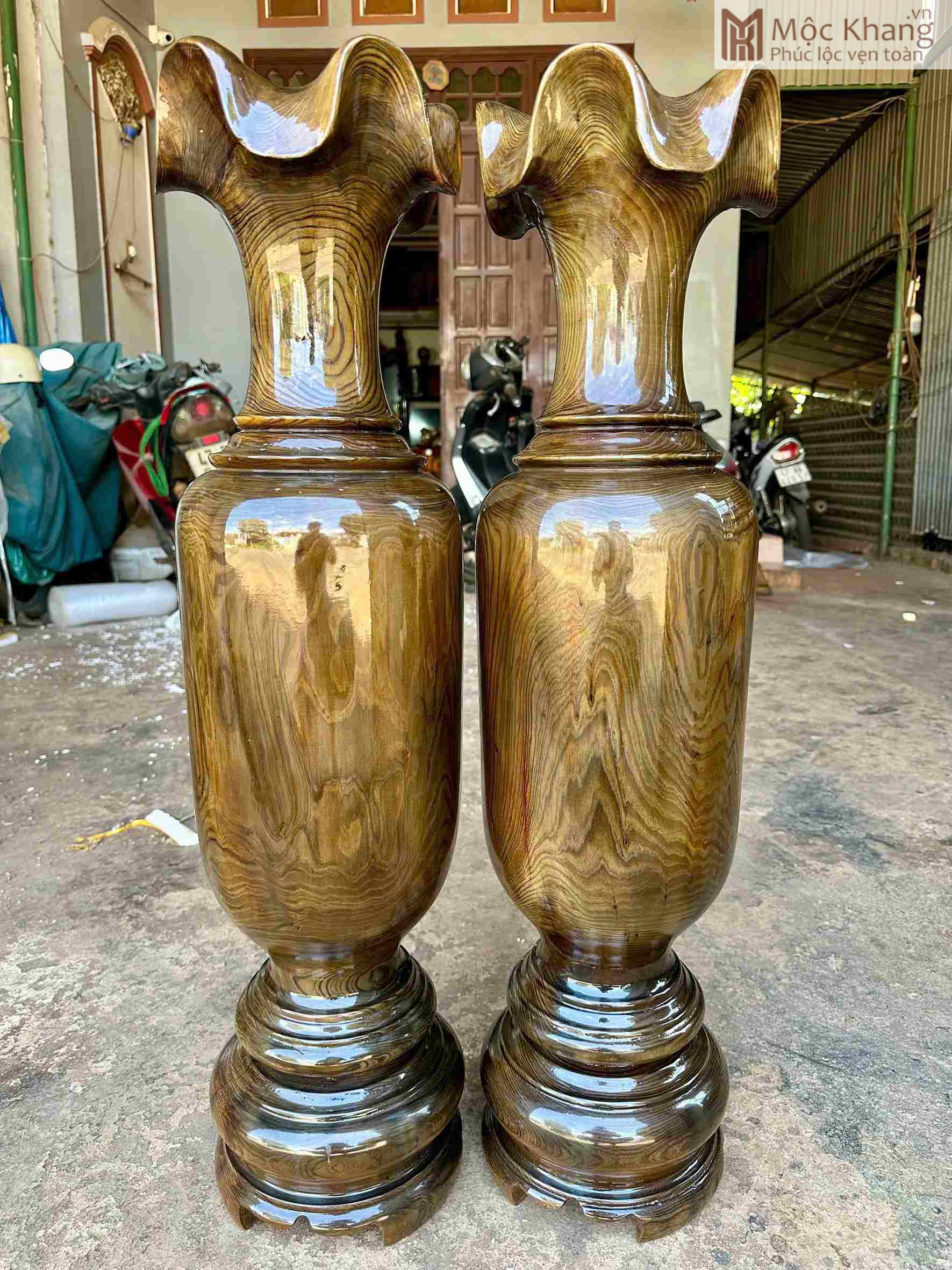 Lục Bình Gỗ Thủy Tùng Cao 80 (cm) (2)_2