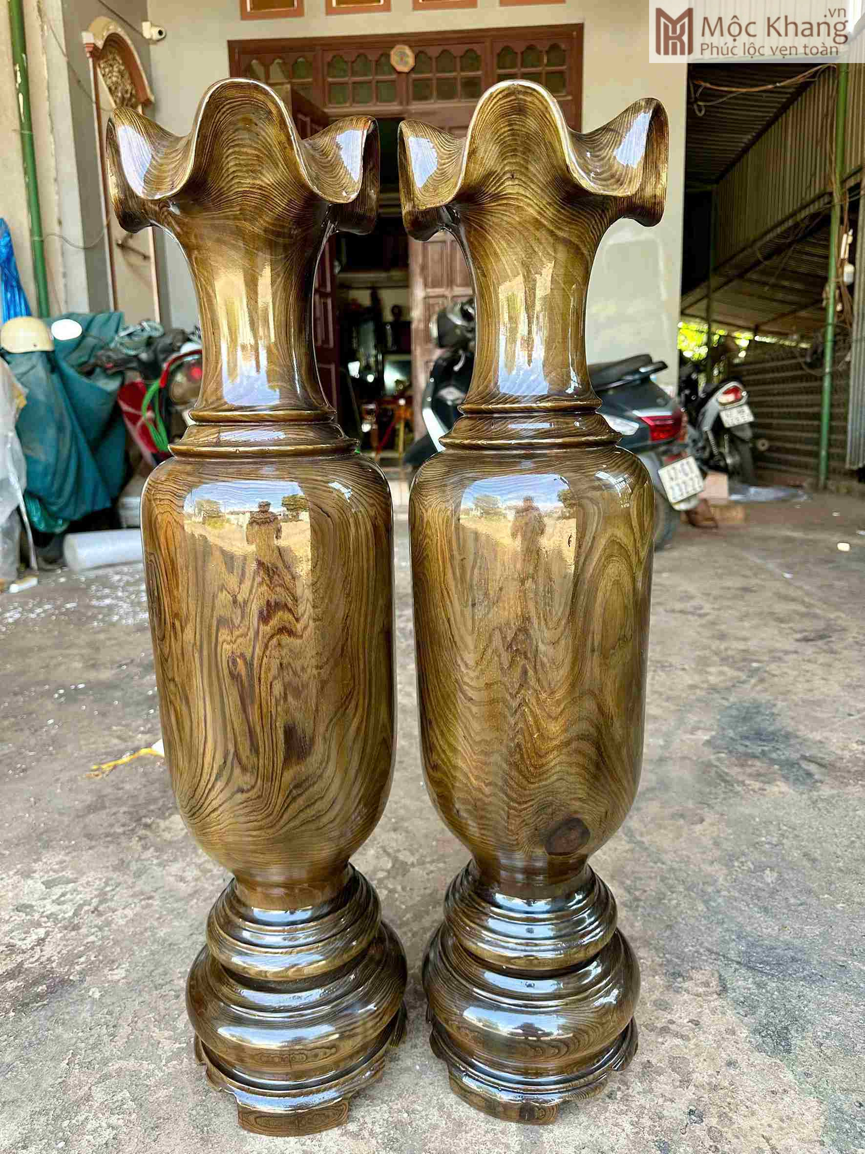 Lục Bình Gỗ Thủy Tùng Cao 80 (cm) (3)_3
