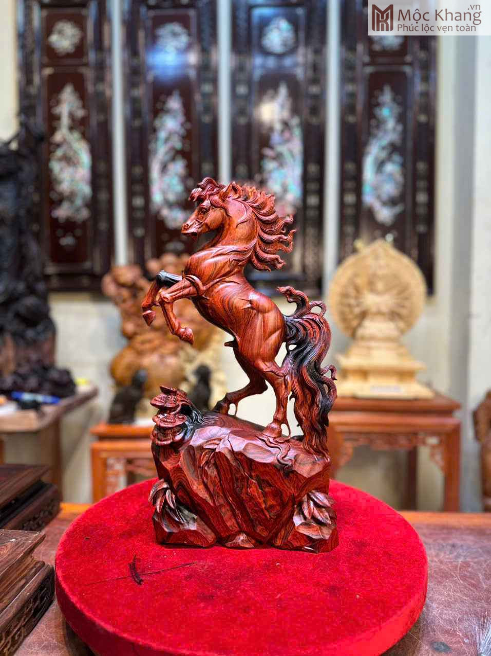 Nhất Mã Phi Thiên Gỗ Trắc Ngang 72 (cm) (1)_1 Nhất Mã Phi Thiên Gỗ Trắc Ngang 72 (cm)