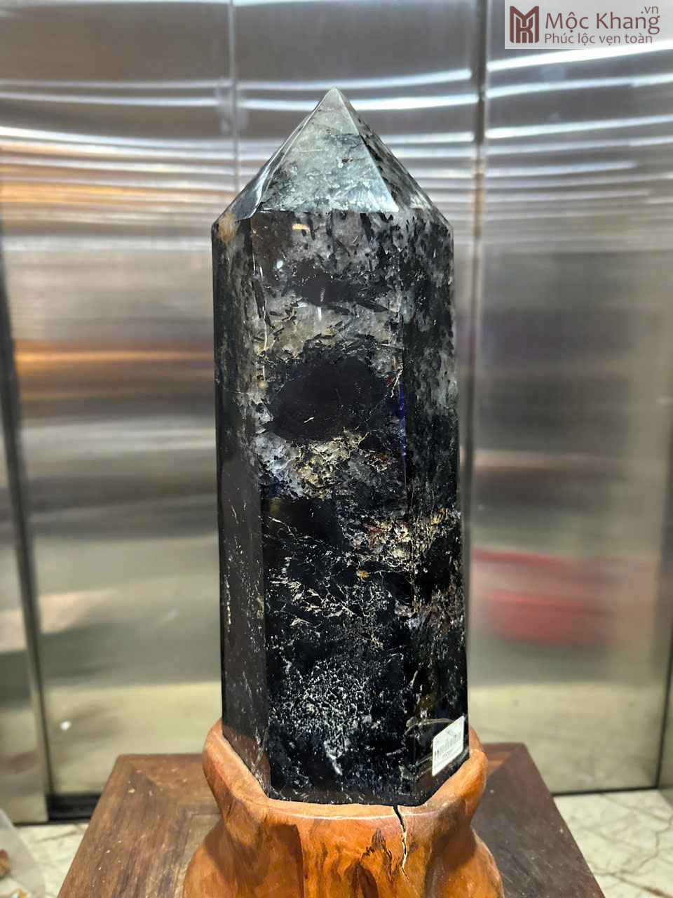 Trụ Đá Thạch Anh Tóc Đen Cao 50 (cm) (2)_2