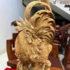 Tượng Gà Gỗ Ngọc Am Liền Khối Cao 46 (cm)
