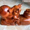 Tượng Heo Gỗ Hương Cao 25 (cm)