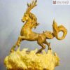 Tượng Long Mã Gỗ Ngọc Am Cao 80 (cm)