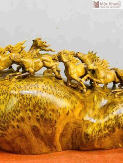 Tượng Mã Đáo Thành Công Gỗ Ngọc Am Ngang 52 (cm)