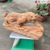 Tượng Mãnh Chúa Sơn Lâm Gỗ Ngọc Am Ngang 46 (cm)