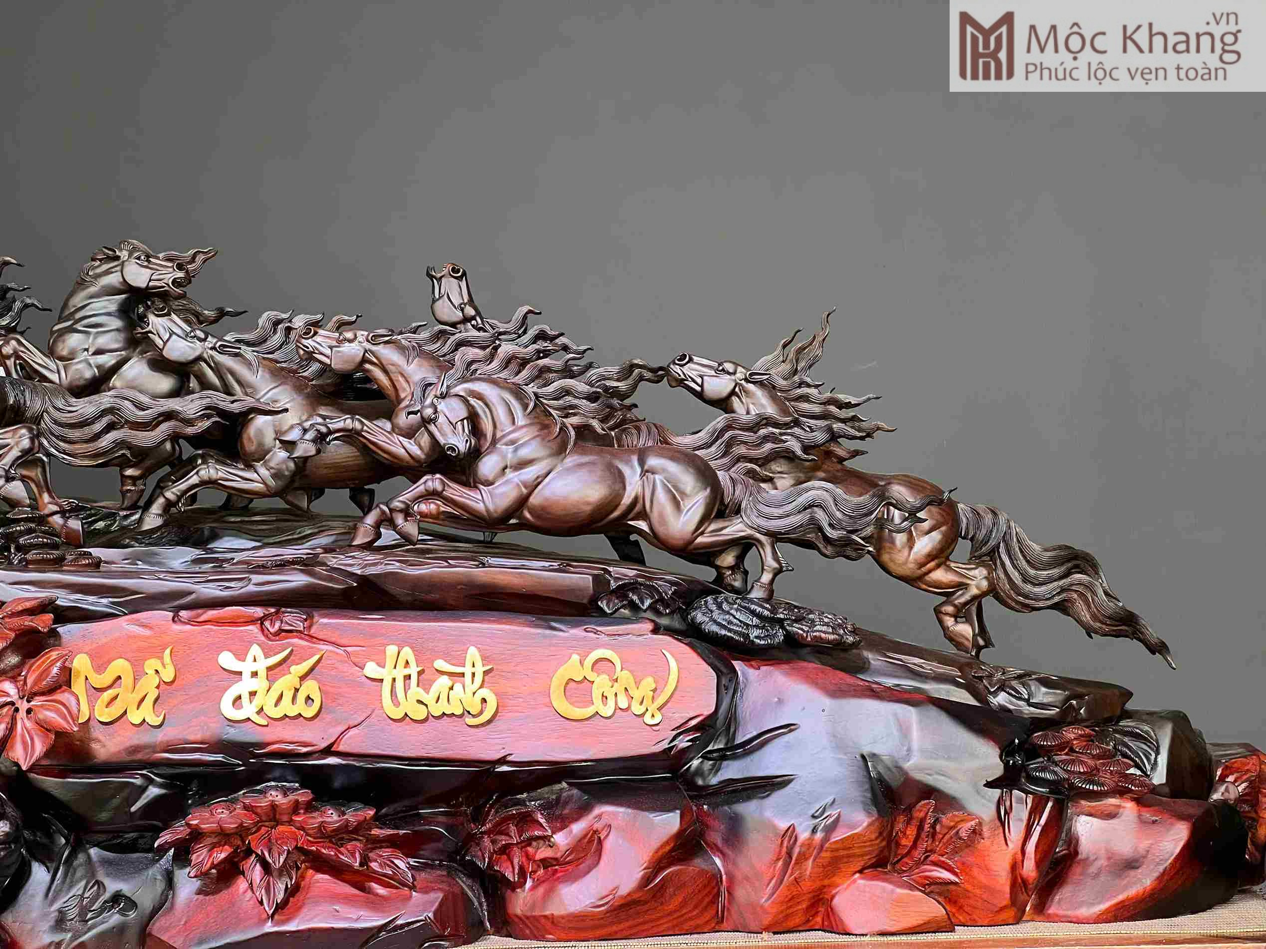 Tượng Ngựa Mã Đáo Thành Công Gỗ Trắc Ngang 120 (cm) (3)_3 Tuong Ngua Ma Dao Thanh Cong Go Trac Ngang 120 cm 3 3