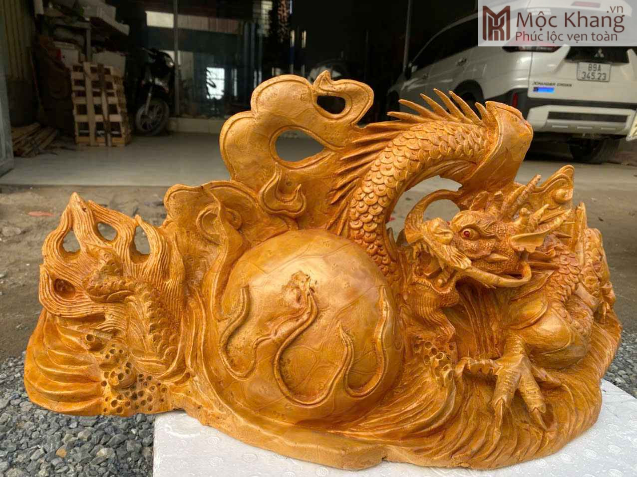 Tượng Nhất Long Nhả Ngọc Gỗ Xá Xị Cao 29 (cm) (7)_7 Tượng Nhất Long Nhả Ngọc Gỗ Xá Xị Cao 29 (cm)