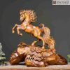 Tượng Nhất Mã Phi Thiên Gỗ Sưa Cao 41 (cm)