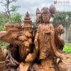 Tuong Phat Me Quan Am Go Bach Xanh Cao 89 cm 2 2