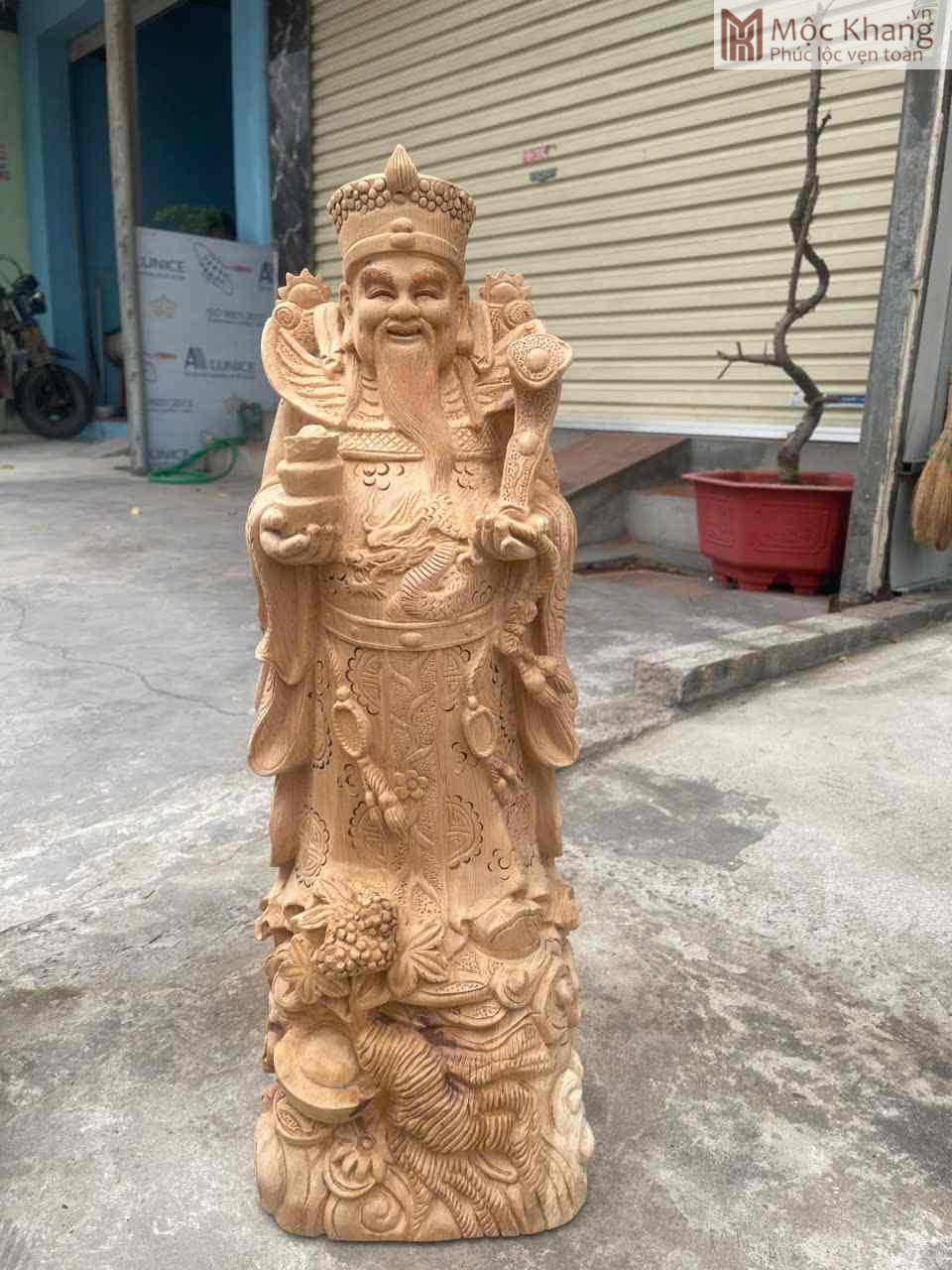 Tượng Phúc Lộc Thọ Gỗ Ngọc Am Cao 60 (cm) (5)_5