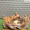 Tượng Phúc Lộc Thọ (Tam Đa) Gỗ Bách Xanh Cao 47(cm)
