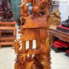 Tượng Rồng Vượt Long Môn Gỗ Hương Cao 118 (cm)