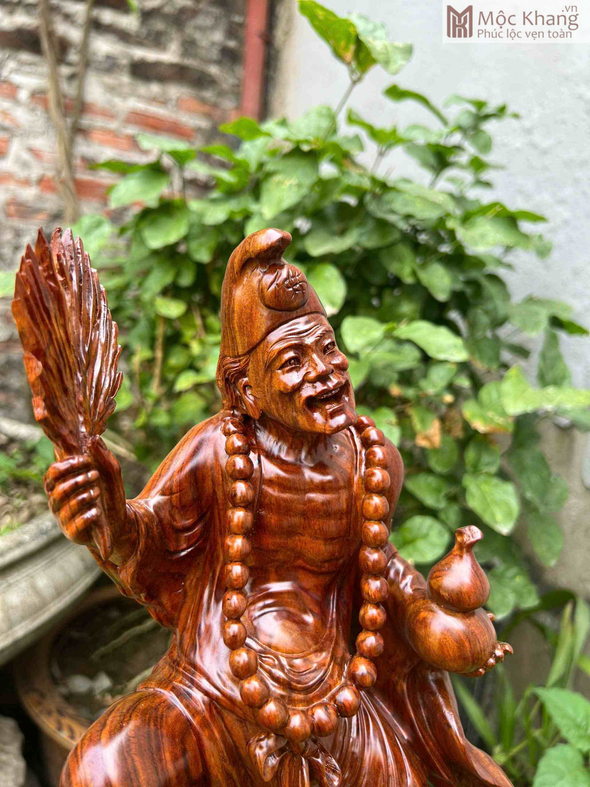 Tượng Tế Công Gỗ Sưa Cao 38 (cm) (3)_3 Tượng Tế Công Gỗ Sưa Cao 38 (cm)