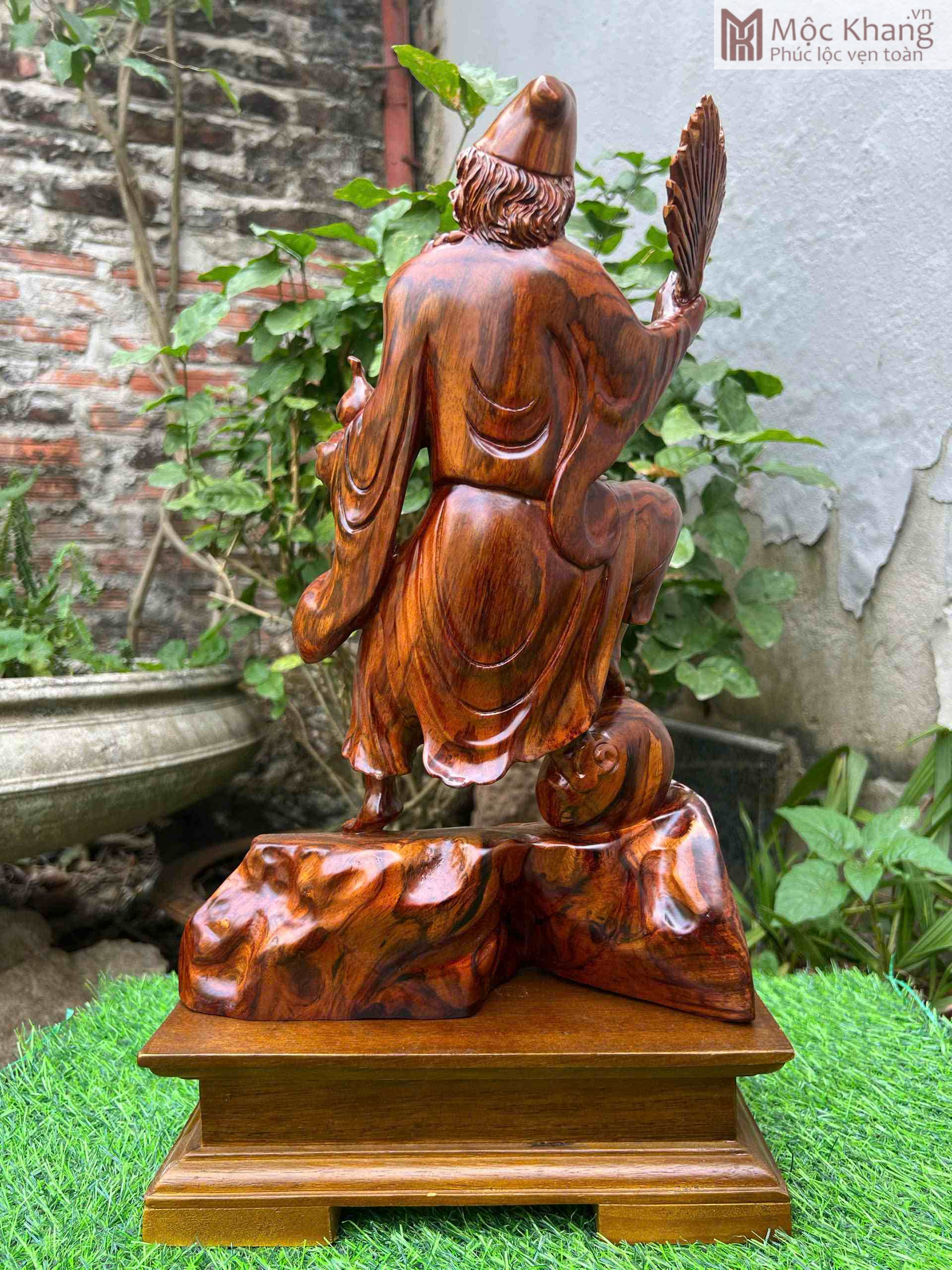 Tượng Tế Công Gỗ Sưa Cao 38 (cm) (4)_4 Tuong Te Cong Go Sua Cao 38 cm 4 4